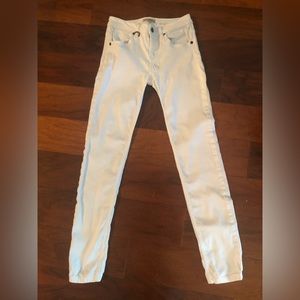 Burberry white stretch skinny Jean